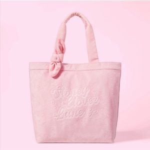 Stoney Clover Lane x Target Terry Cloth Beach Tote Bag PINK limited edition!